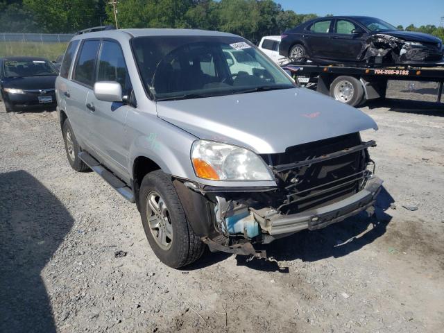 HONDA PILOT EX 2004 with VIN 2HKYF18404H600539 - Photo from auction