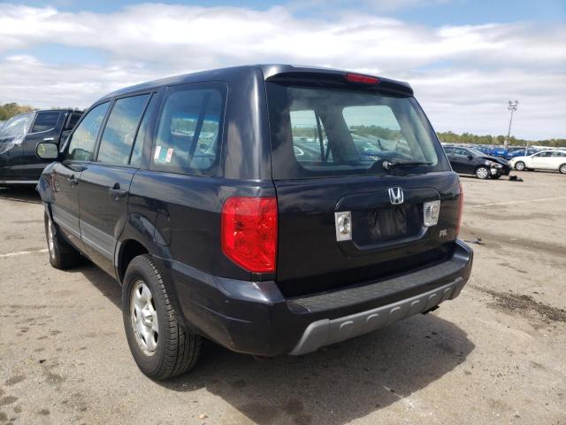 Photo 3 from auction – 2005 HONDA PILOT LX with VIN 2HKYF18175H564727