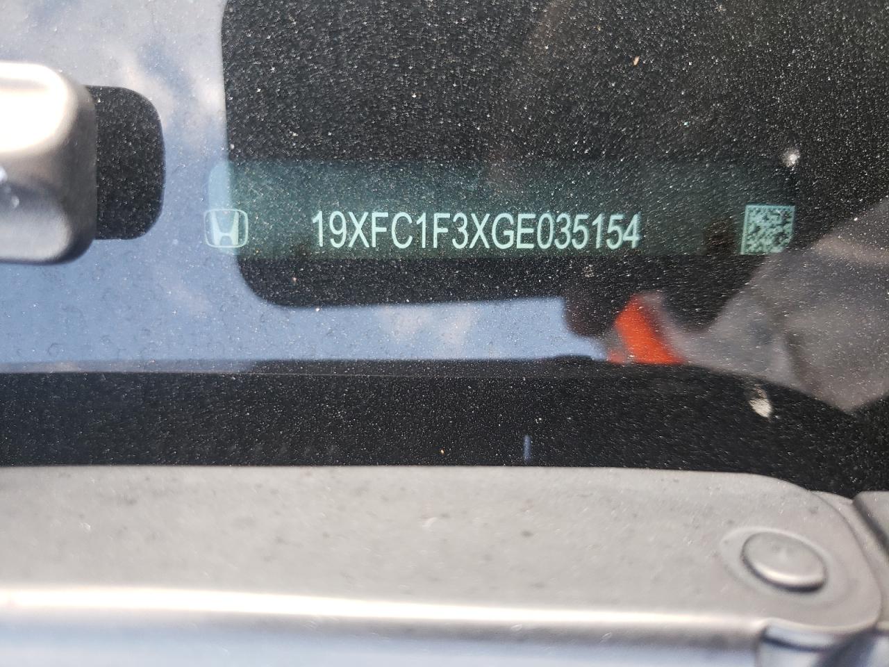 Photo 10 from auction – 2016 HONDA CIVIC EX with VIN 19XFC1F3XGE035154