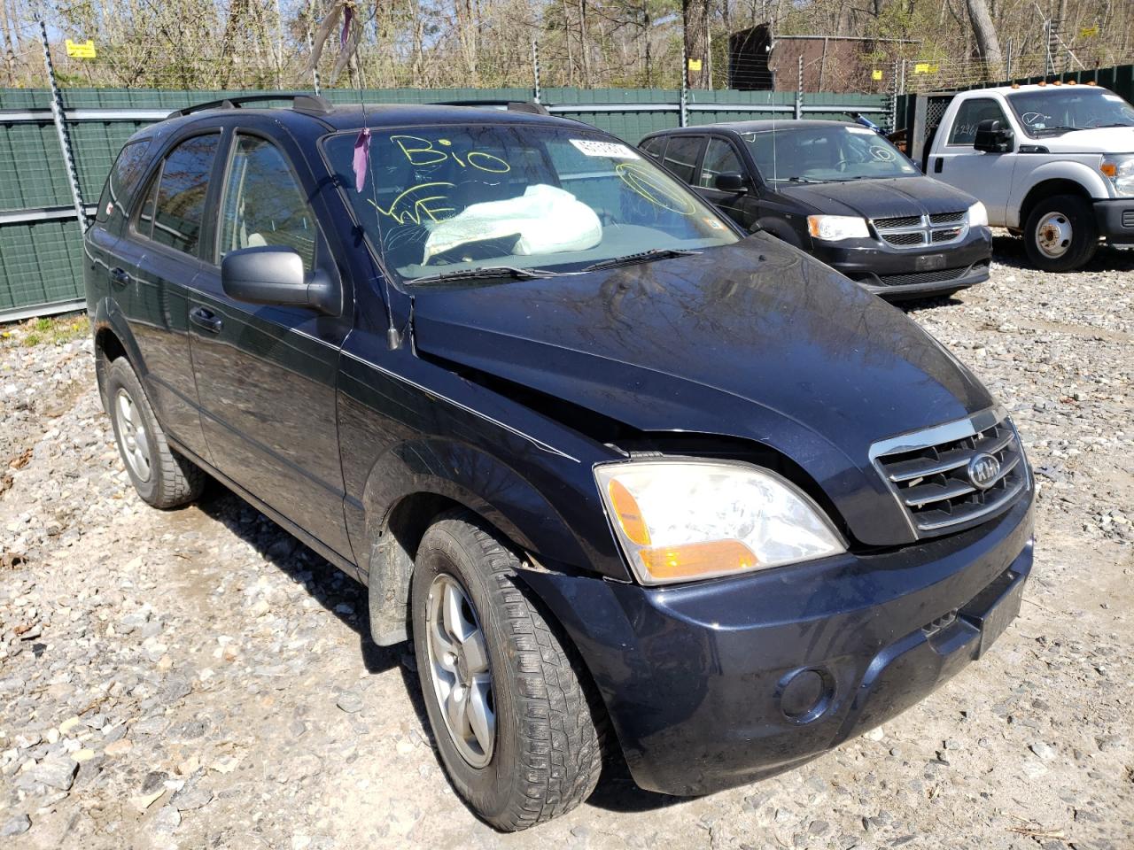 KIA SORENTO EX 2008 with VIN KNDJD735185836469 - Photo from auction