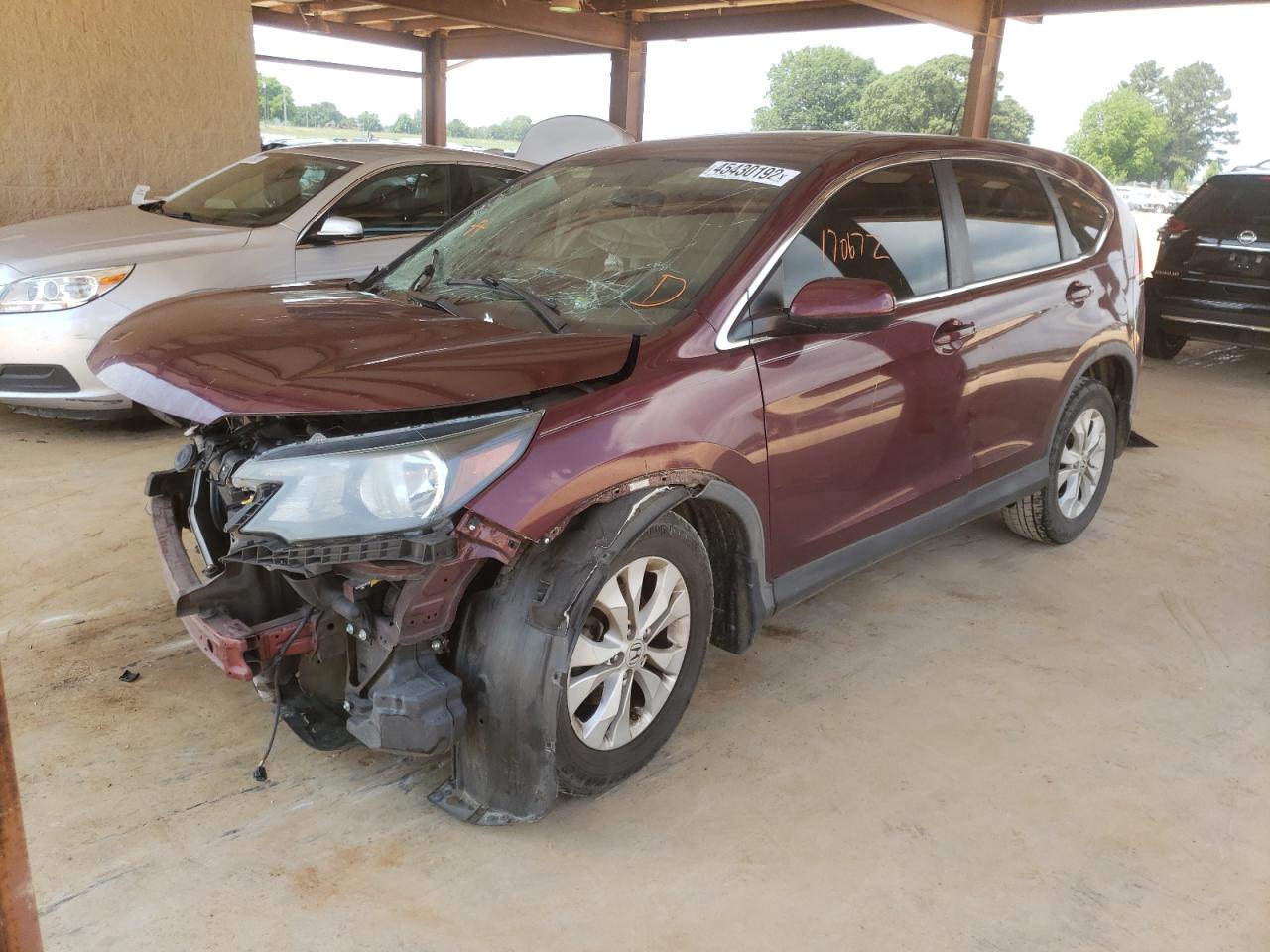 Photo 2 from auction – 2013 HONDA CR-V EX with VIN 5J6RM3H53DL040312
