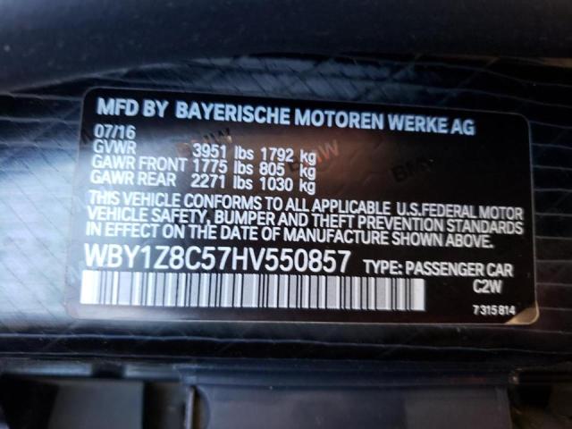 Photo 10 from auction – 2017 BMW I3 REX with VIN WBY1Z8C57HV550857