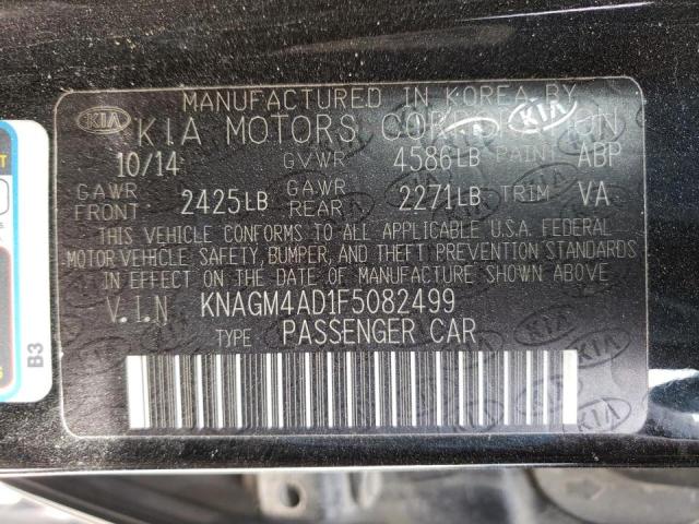 Photo 10 from auction – 2015 KIA OPTIMA HYB with VIN KNAGM4AD1F5082499