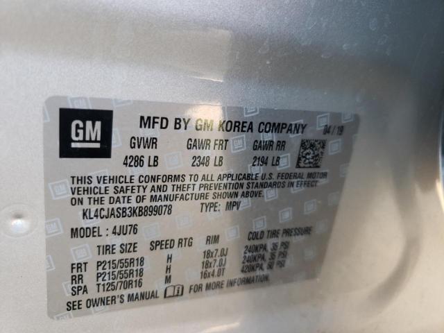Photo 10 from auction – 2019 BUICK ENCORE PRE with VIN KL4CJASB3KB899078