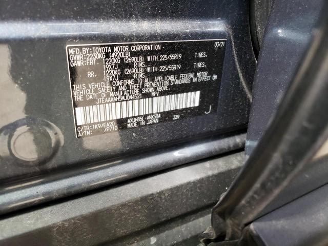 Photo 10 from auction – 2021 TOYOTA VENZA LE with VIN JTEAAAAH5MJ044521