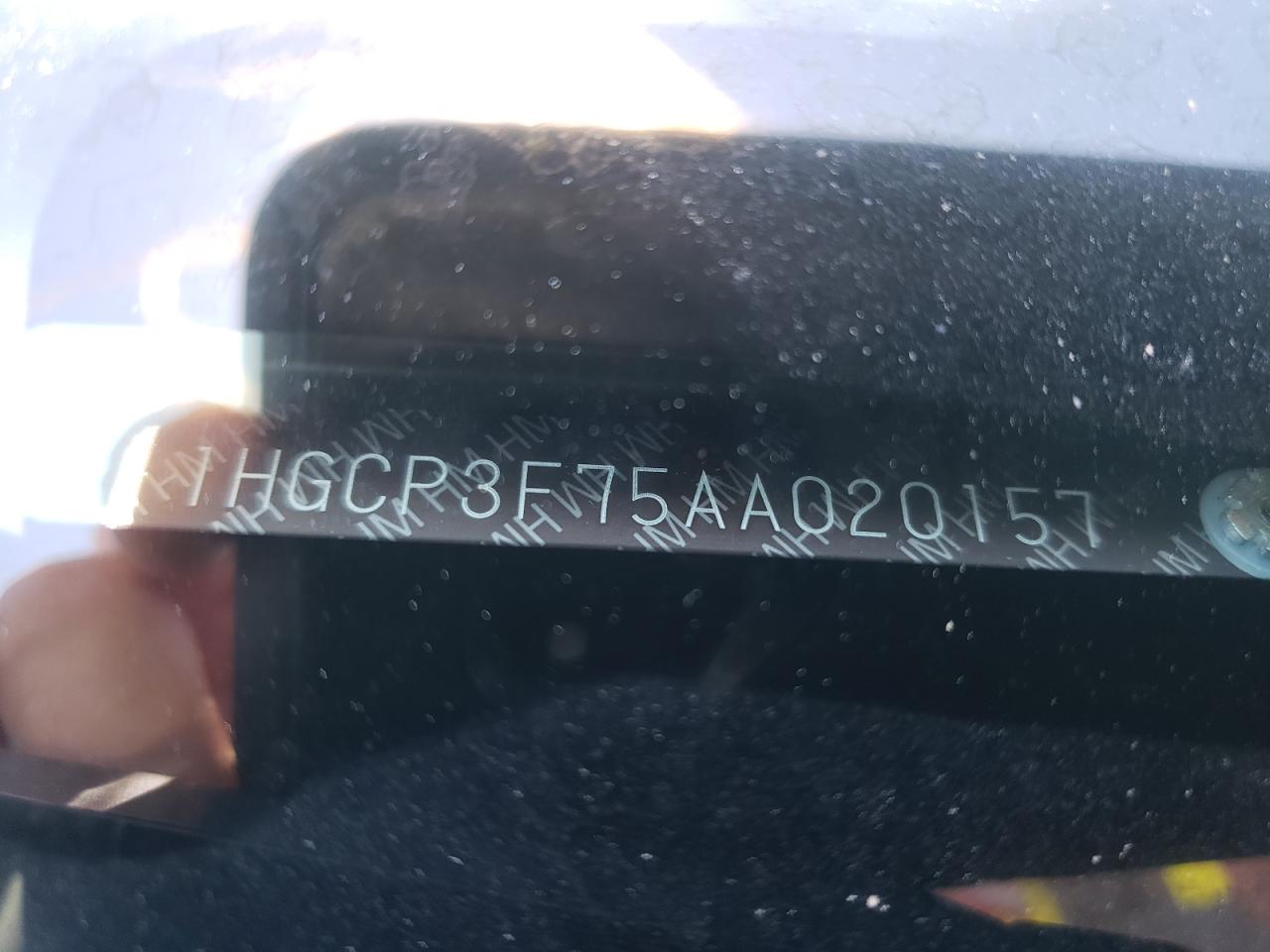 Photo 10 from auction – 2010 HONDA ACCORD EX with VIN 1HGCP3F75AA020157