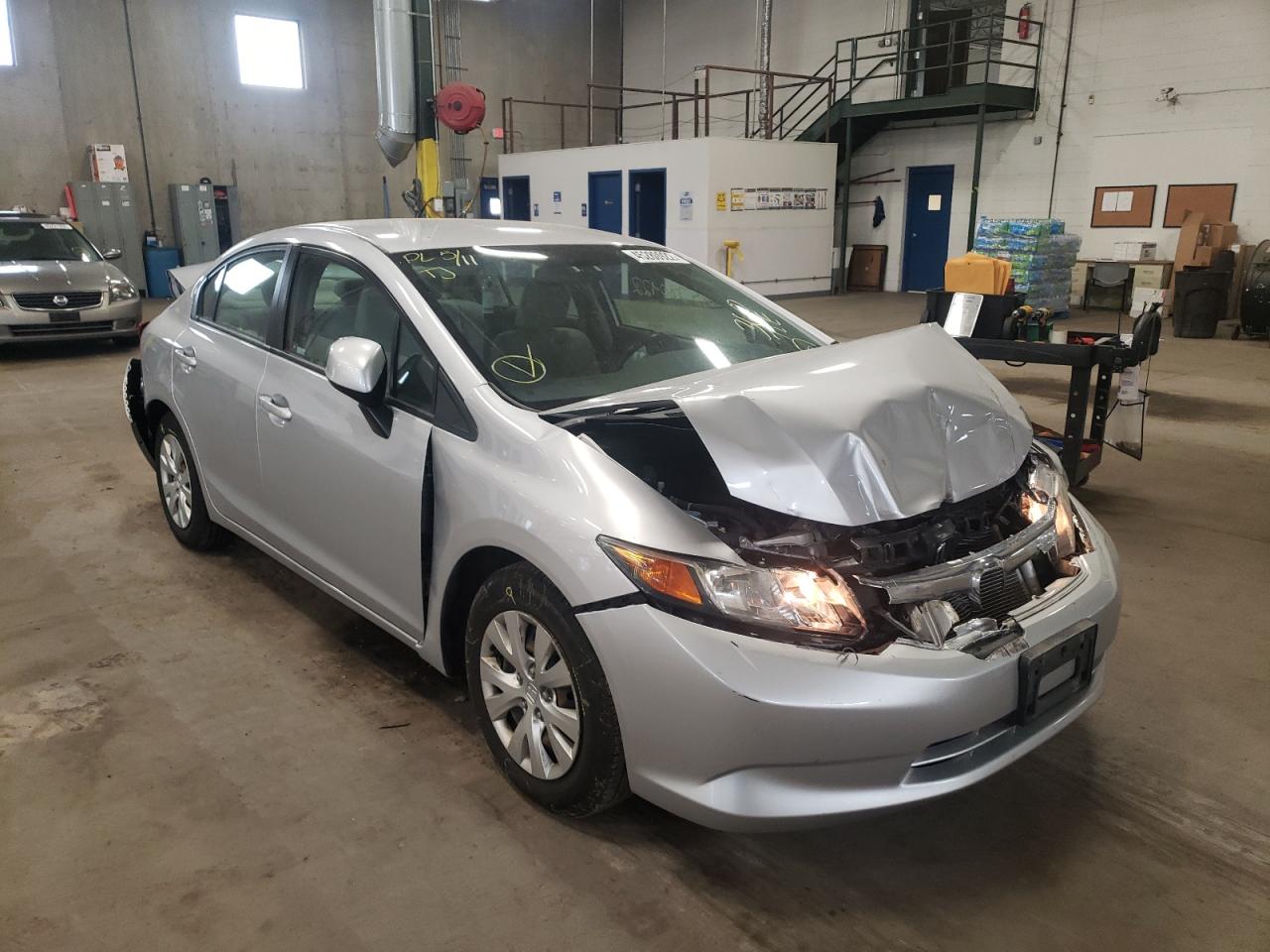 HONDA CIVIC LX 2012 with VIN 19XFB2F51CE017257 - Photo from auction