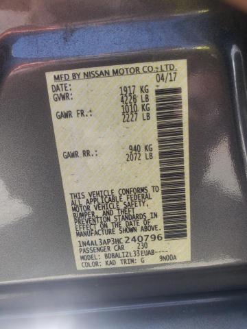 Photo 10 from auction – 2017 NISSAN ALTIMA 2.5 with VIN 1N4AL3AP3HC240796