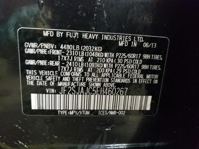 Photo 10 from auction – 2014 SUBARU FORESTER 2 with VIN JF2SJAJC5EH460267