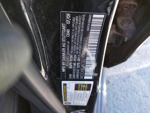 Photo 10 from auction – 2010 MERCEDES-BENZ E 550 with VIN WDDHF7CB2AA061035