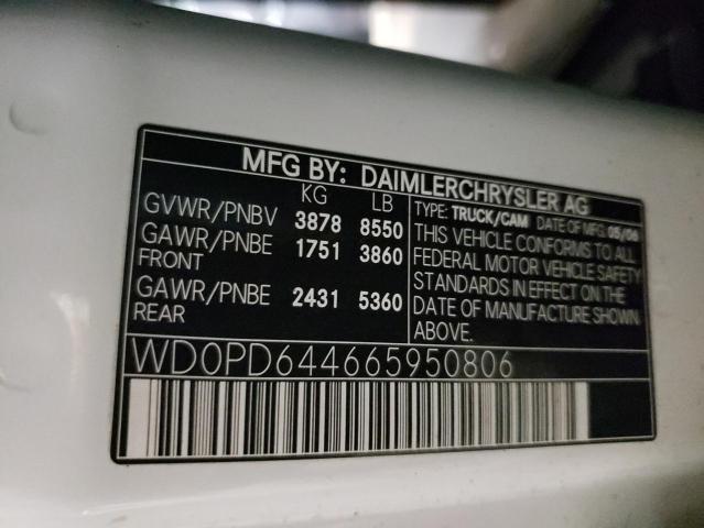 Photo 10 from auction – 2006 DODGE SPRINTER 2 with VIN WD0PD644665950806