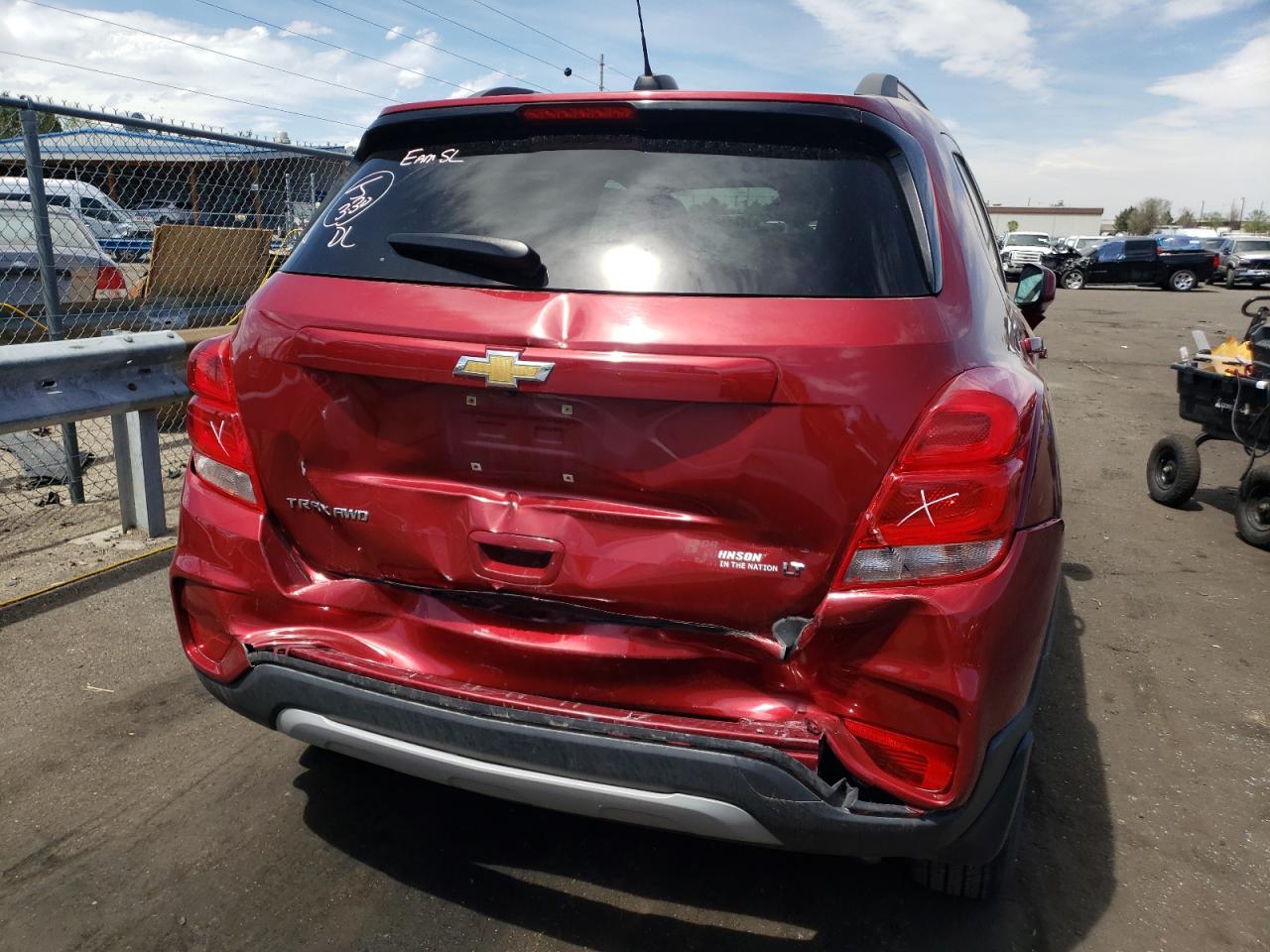 Photo 9 from auction – 2018 CHEVROLET TRAX 1LT with VIN 3GNCJPSB8JL319479