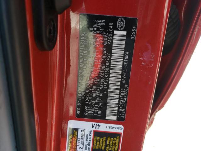 Photo 10 from auction – 2011 TOYOTA CAMRY BASE with VIN 4T4BF3EK2BR165497