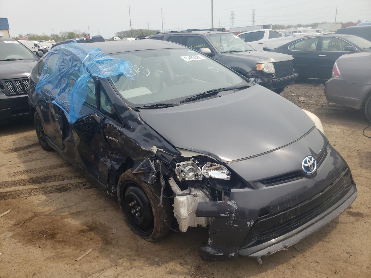 TOYOTA PRIUS 2013 with VIN JTDKN3DU9D5647692 - Photo from auction