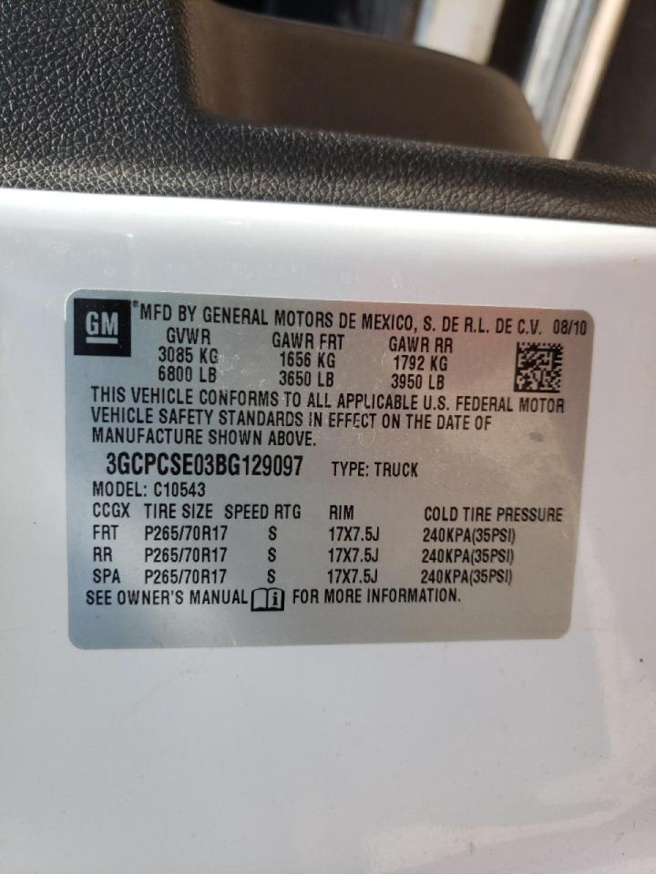 Photo 10 from auction – 2011 CHEVROLET SILVERADO with VIN 3GCPCSE03BG129097