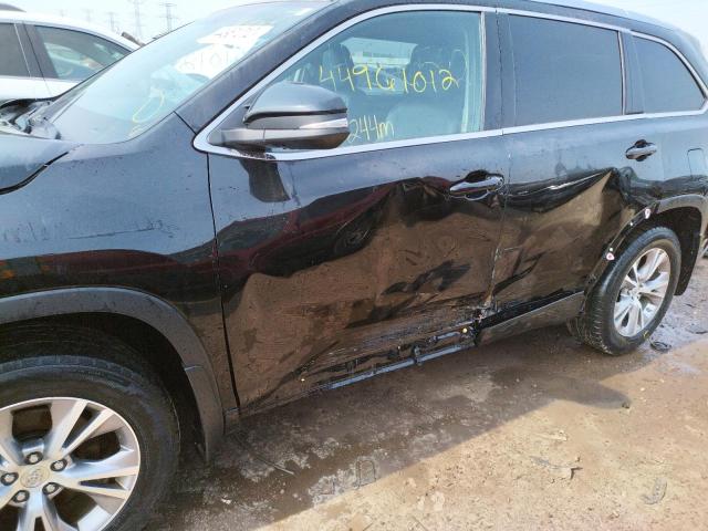 Photo 9 from auction – 2015 TOYOTA HIGHLANDER with VIN 5TDJKRFH6FS145954