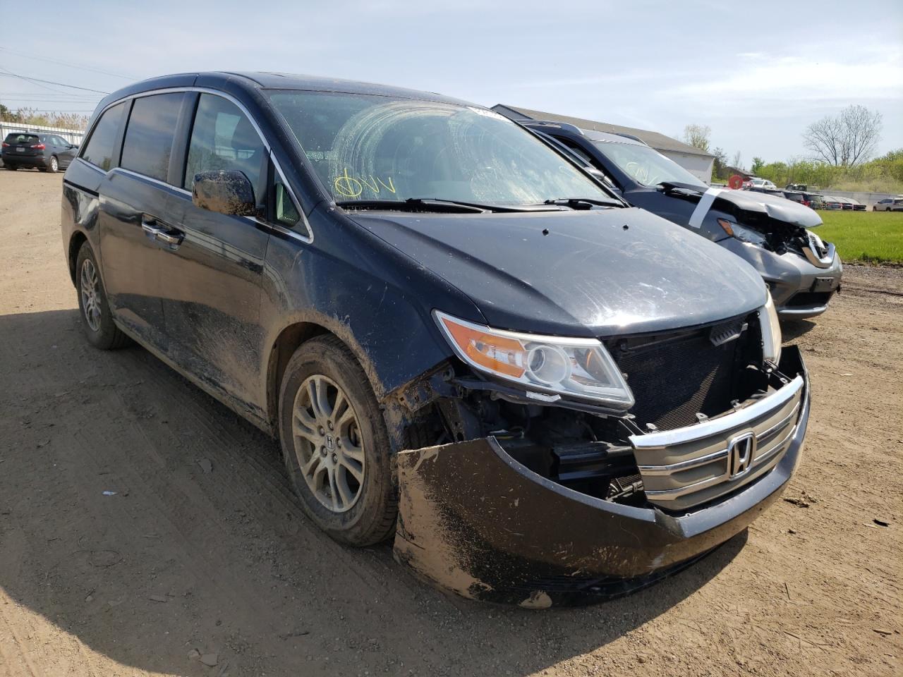 HONDA ODYSSEY EX 2013 with VIN 5FNRL5H68DB075086 - Photo from auction