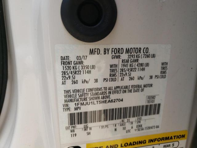 Photo 10 from auction – 2017 FORD EXPEDITION with VIN 1FMJU1LT5HEA62704