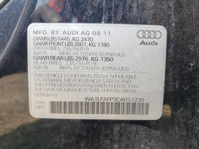 Photo 10 from auction – 2010 AUDI Q5 PREMIUM with VIN WA1LFAFP3CA031239