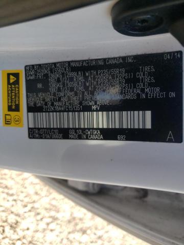 Photo 10 from auction – 2015 LEXUS RX 350 with VIN 2T2ZK1BA4FC151351