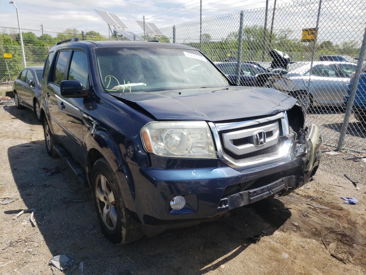 HONDA PILOT EX 2011 with VIN 5FNYF4H42BB032078 - Photo from auction