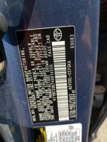 Photo 10 from auction – 2004 TOYOTA CAMRY LE with VIN 4T1BE32K74U914556