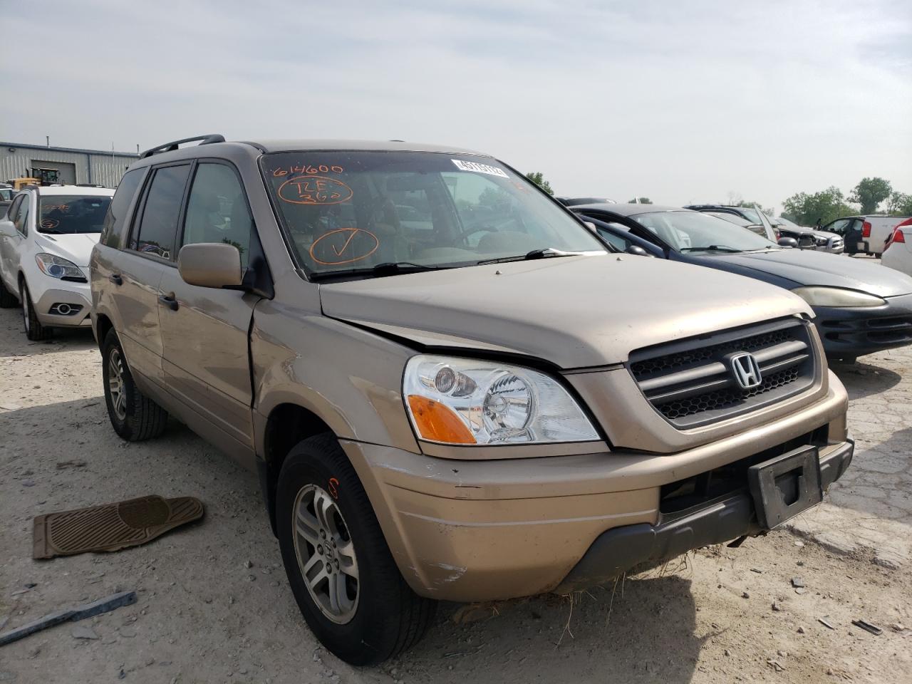Photo 1 from auction – 2004 HONDA PILOT EXL with VIN 2HKYF18524H614600