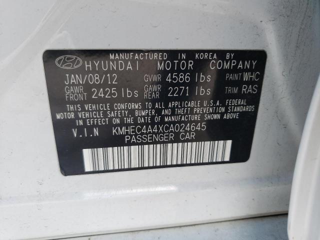 Photo 10 from auction – 2012 HYUNDAI SONATA HYB with VIN KMHEC4A4XCA024645