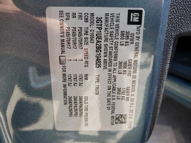 Photo 10 from auction – 2011 GMC SIERRA C15 with VIN 3GTP1UEA2BG194825
