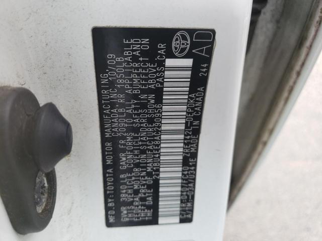 صورة رقم 10 من المزاد - 2010 TOYOTA COROLLA BA مع VIN 2T1BU4EE8AC290956