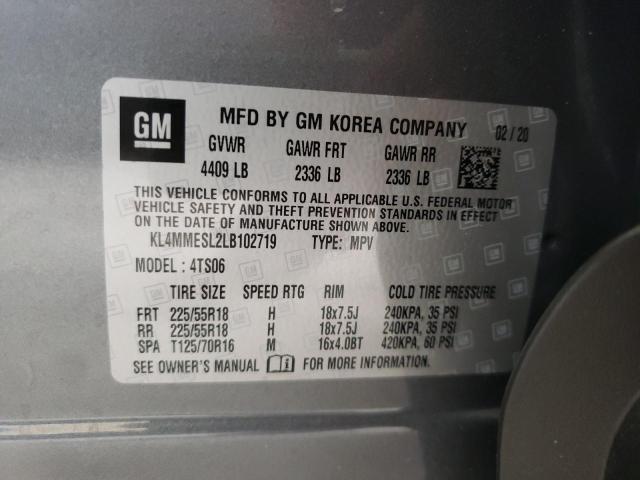 Photo 10 from auction – 2020 BUICK ENCORE GX with VIN KL4MMESL2LB102719