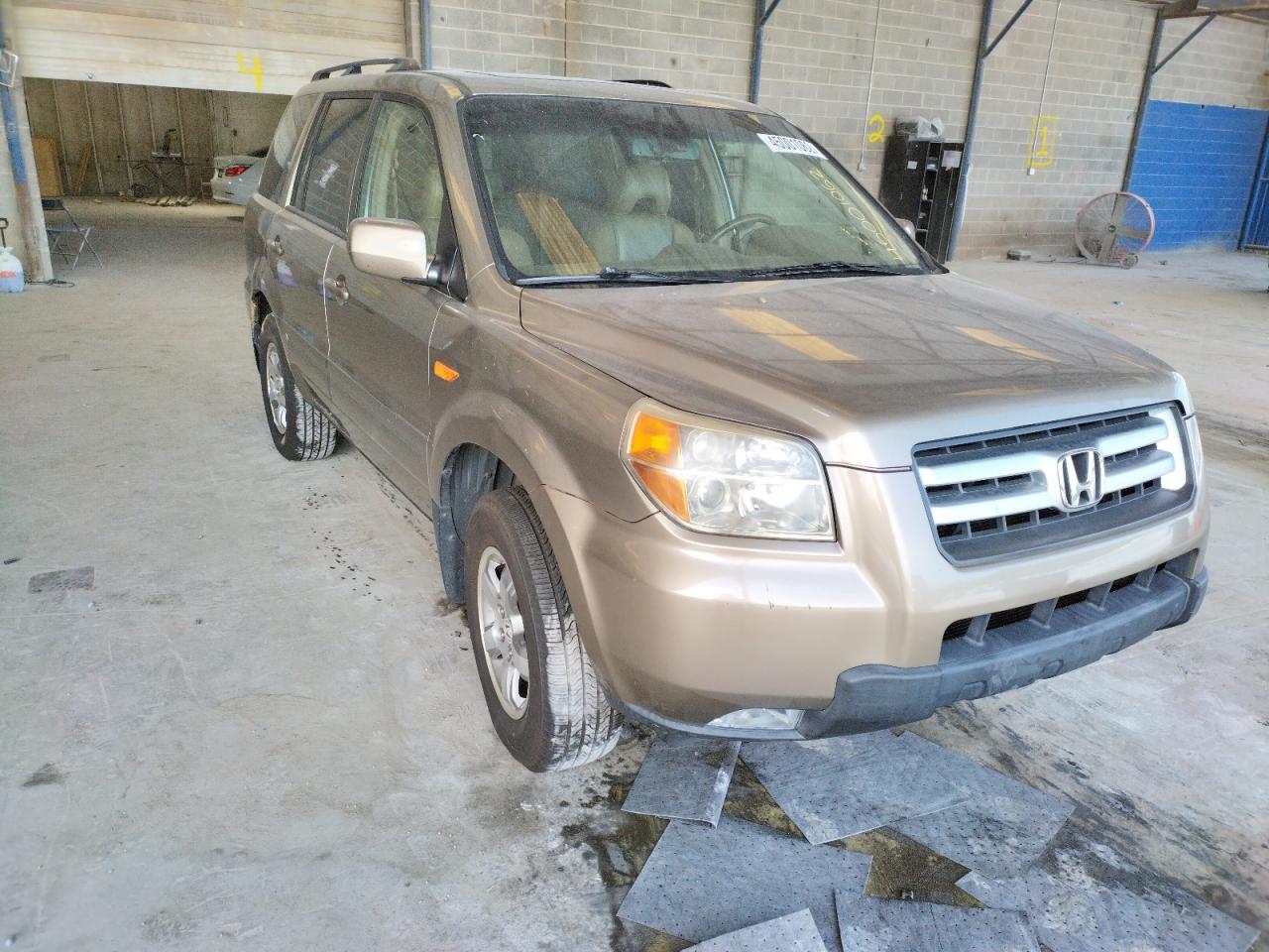 HONDA PILOT EXL 2008 with VIN 5FNYF28608B016542 - Photo from auction