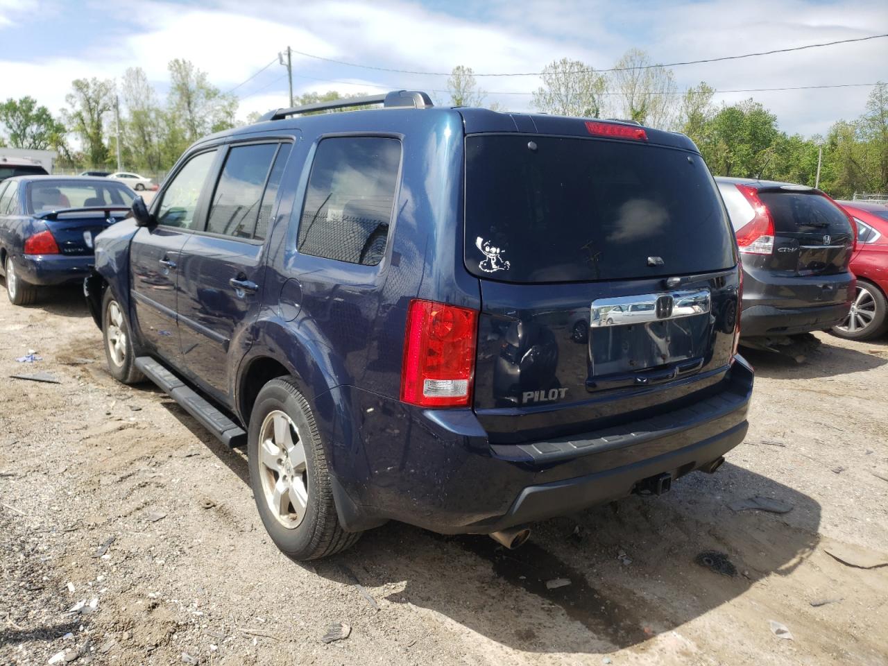 Photo 3 from auction – 2011 HONDA PILOT EX with VIN 5FNYF4H42BB032078