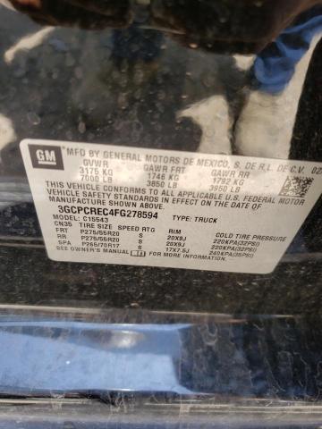 Photo 10 from auction – 2015 CHEVROLET SILVERADO with VIN 3GCPCREC4FG278594