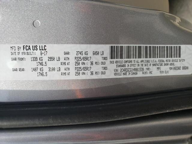 Photo 10 from auction – 2017 DODGE GRAND CARA with VIN 2C4RDGCG1HR861539