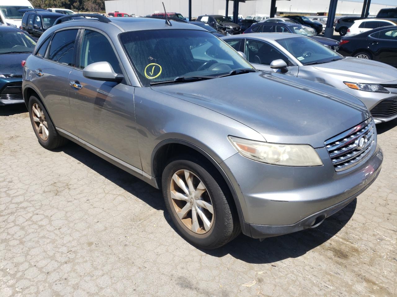 INFINITI FX35 2006 with VIN JNRAS08U06X101769 - Photo from auction