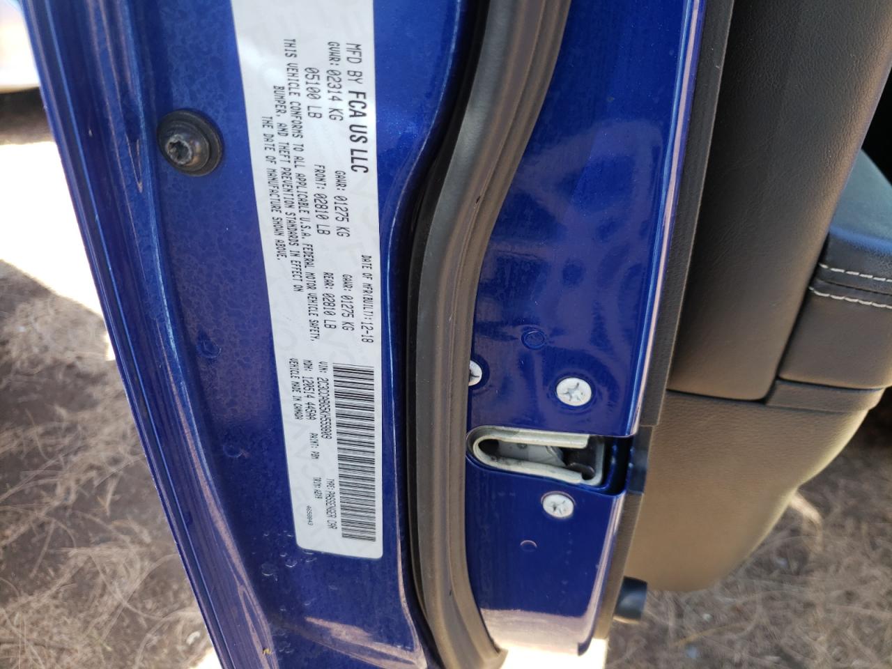 Photo 10 from auction – 2019 CHRYSLER 300 S with VIN 2C3CCABG5KH559809