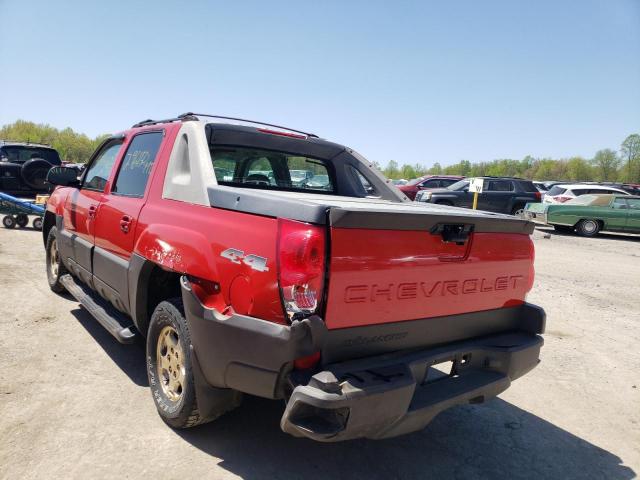 Photo 3 from auction – 2003 CHEVROLET AVALANCHE with VIN 3GNEK13T93G155620