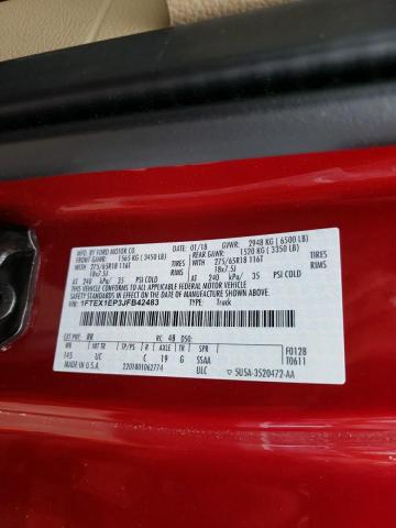 Photo 10 from auction – 2018 FORD F150 SUPER with VIN 1FTEX1EP3JFB42483