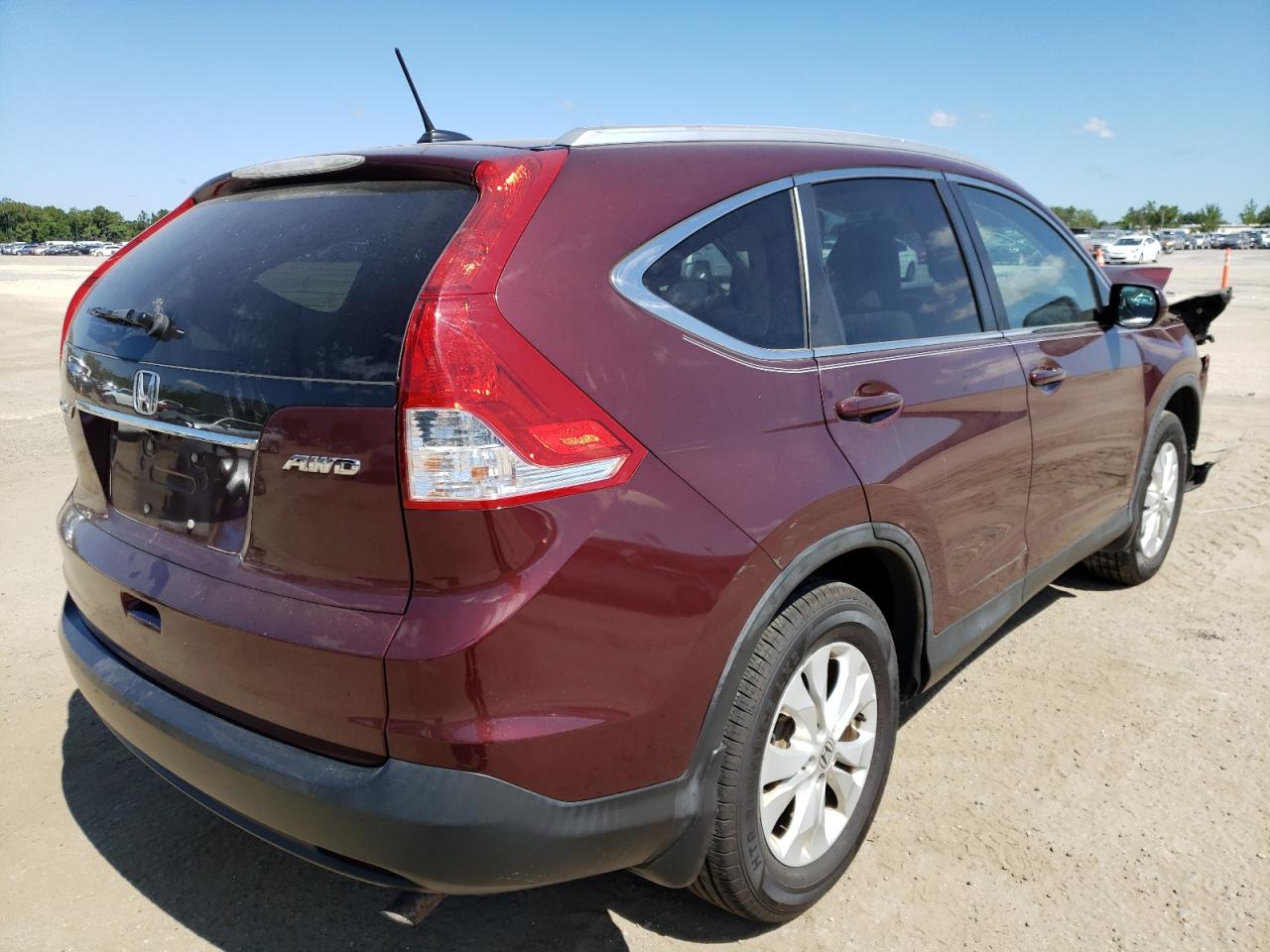 Photo 4 from auction – 2014 HONDA CR-V EXL with VIN 5J6RM4H74EL024340