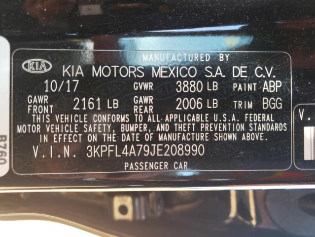 Photo 10 from auction – 2018 KIA FORTE LX with VIN 3KPFL4A79JE208990