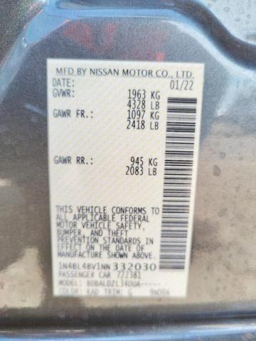 Photo 10 from auction – 2022 NISSAN ALTIMA S with VIN 1N4BL4BV1NN332030