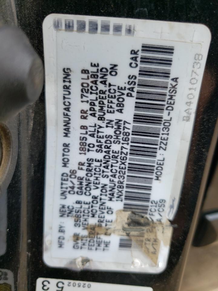 Photo 10 from auction – 2006 TOYOTA COROLLA CE with VIN 1NXBR32EX6Z716877