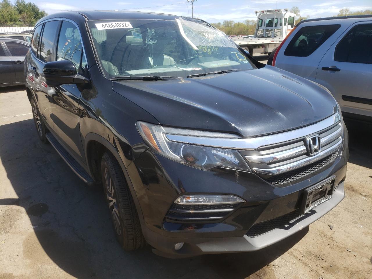 HONDA PILOT EXL 2016 with VIN 5FNYF6H84GB047509 - Photo from auction