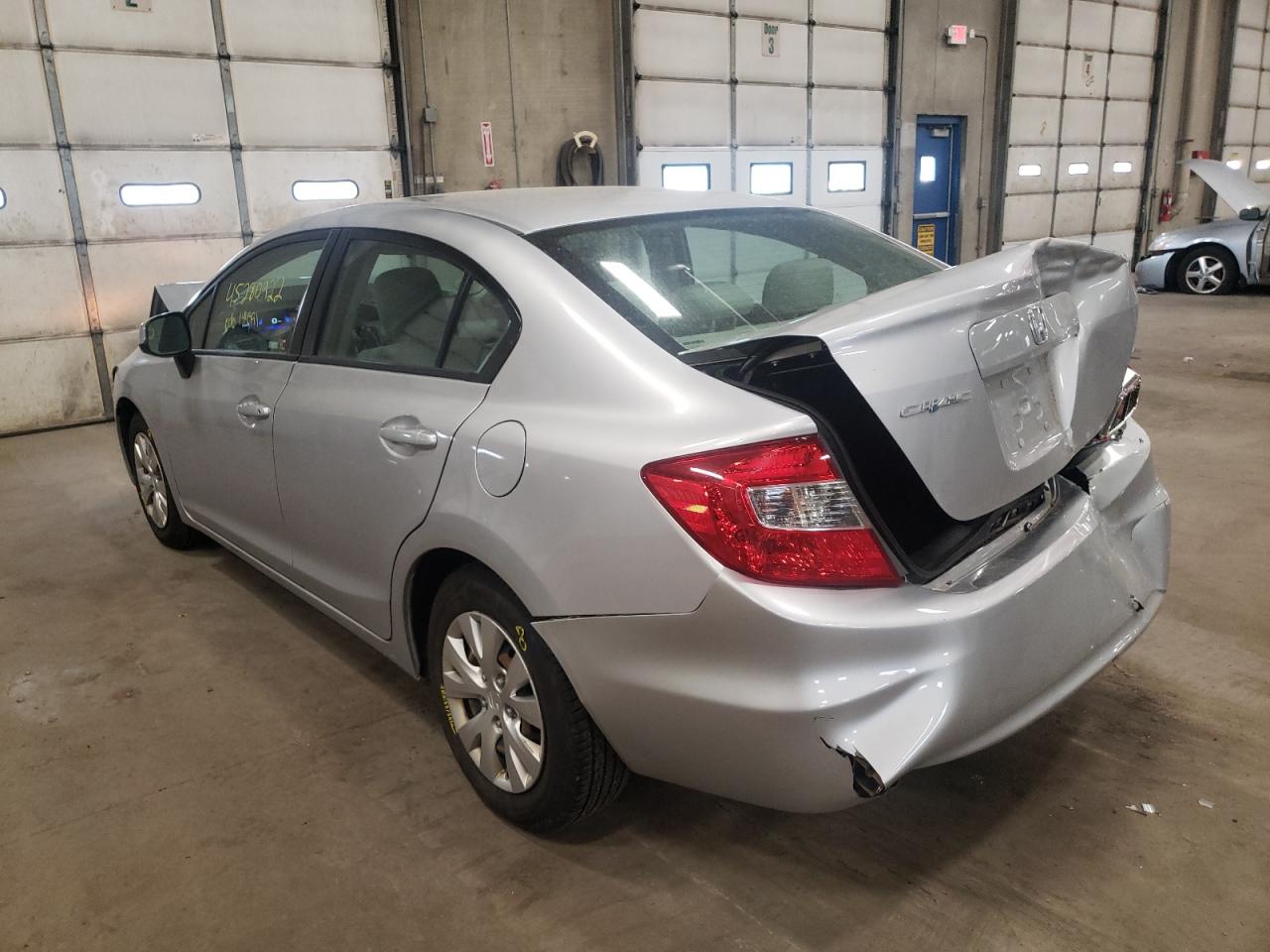 Photo 3 from auction – 2012 HONDA CIVIC LX with VIN 19XFB2F51CE017257