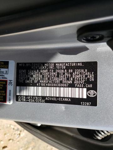 Photo 10 from auction – 2009 TOYOTA CAMRY BASE with VIN 4T1BE46K69U369067