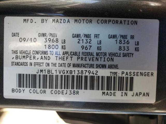 Photo 10 from auction – 2011 MAZDA 3 I with VIN JM1BL1VGXB1387942