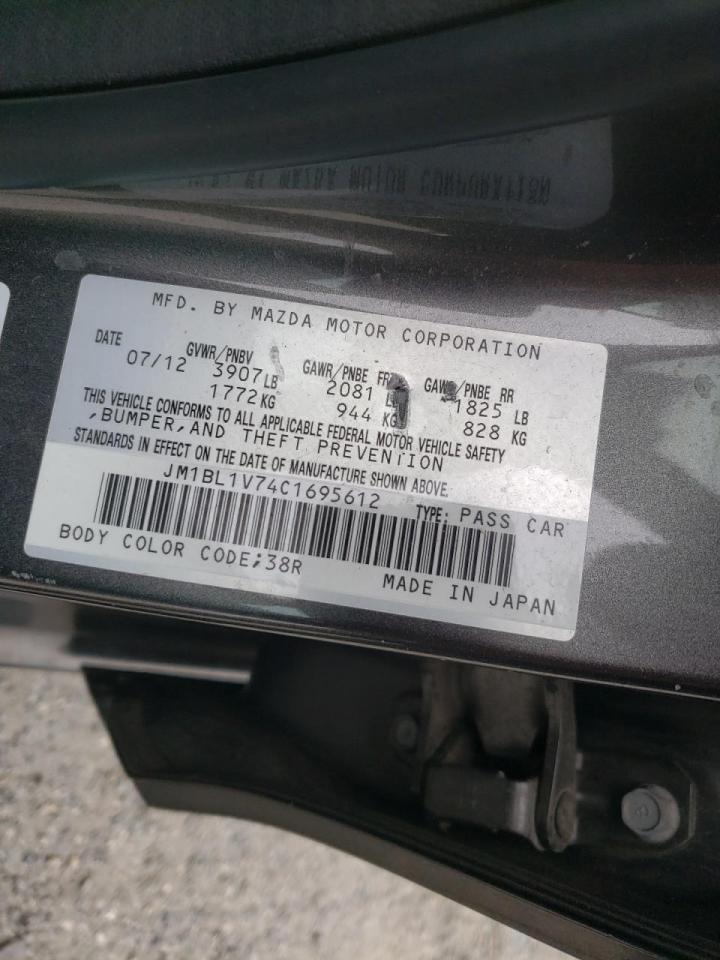 Photo 10 from auction – 2012 MAZDA 3 I with VIN JM1BL1V74C1695612