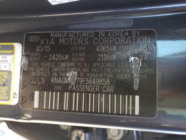 Photo 10 from auction – 2015 KIA OPTIMA LX with VIN KNAGM4A79F5649858