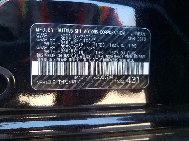 Photo 10 from auction – 2018 MITSUBISHI OUTLANDER with VIN JA4J24A52JZ055704